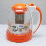 Eco-friendly food grade heat resistant glass teapot with filter, glass water