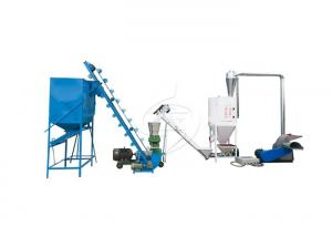Buy cheap Small Scale Feed Pellet Production Line Easy Operation With Low Power Consumption product