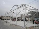 Aluminum Frame Industrial Storage Tents , Grey Fabric Temporary Warehouse Tent