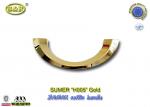 H005 gold & Silver color Italy design moon shape metal coffin handle zamak