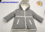2 Layers Baby Kids Hooded Jacket Long Sleeve Micro fleece Inside For Lining