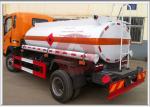 3CBM Portable Oil Tanker Lorry , Self - Priming Pump Diesel Fuel Truck Separated