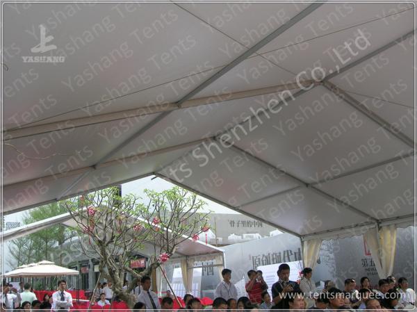10X15 M White UV Protective Clear Span Fabric Buildings , Clear Span Marquee Hire
