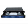 Buy cheap SC Simplex 1U 19 Inch Fusion Coupler Patch Panel 24 Port Waterproof With Black from wholesalers