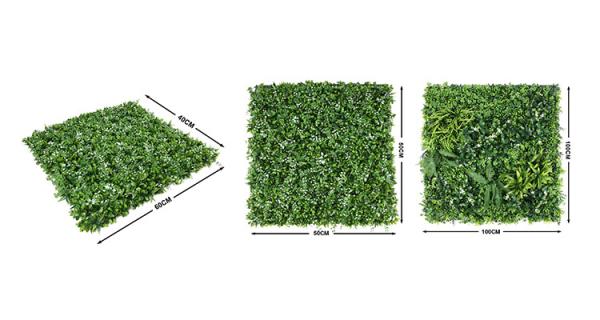 Landscaping Home Decorations Artificial Boxwood Hedge Green Panel Vertical Plant Wall for Garden Backyard