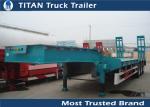 50 Tons low loader 3 axle drop deck Low Bed Trailer for vessels , boats ,