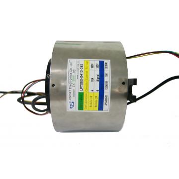 China 10 Circuits Hallow Shaft Slip Ring 380V Voltage with 80mm Bore for Paper Lapping