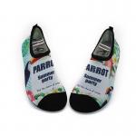 Lycra Quick Dry Mens Aqua Socks Water Shoes Leaves Pattern Customized Color