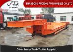 3 axles 12 tires low bed trailer, 50 ton capacity Mechanical suspension