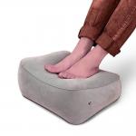 Hot sale 0.47mm Flocking PVC gray color inflatable foot rest