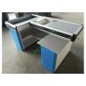 Buy cheap Custom-made Steel Shop Cashwrap / Cash Desk And Table For Supermarket from wholesalers