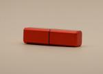 Square Shape Matt Red Lip Balm Tubes 4.5g With Glossy Black Inner Bottle