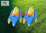2 People Water Games Inflatable Fly Fishing Boats , PVC Inflatable Banana Boat