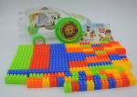 2 In 1 Mixed Colors Plastic Mini Building Block Sets Car Shaped Box Packing