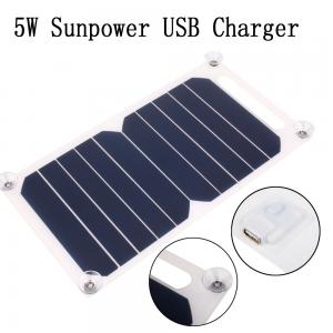 Buy cheap Sunpower Flexible Solar Mobile Phone Charger 5W 6V PET Laminated Panel Material product