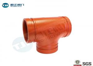 Buy cheap Durable Grooved Pipe Coupling / Equal Tee Ductile Iron Material Made product
