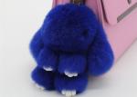 Dyed Color Cartoon Rabbit Fur Keychain Sample Free With Customized Logo
