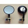 Buy cheap 8cm x 8cm Motorcycle Rear View Mirrors , Harley Davidson Round Black Mirrors from wholesalers