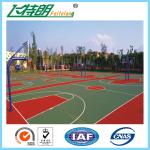 Synthetic Badminton Court Flooring Playground Rubber Mats Anti Skid Coating