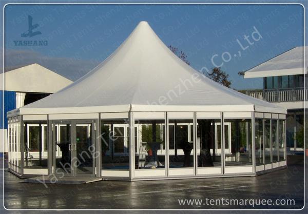 10X15 M White UV Protective Clear Span Fabric Buildings , Clear Span Marquee Hire