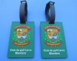 Personalized Club De Golf Levis Member 3D Soft PVC Travel Hang Bag Tags / Name