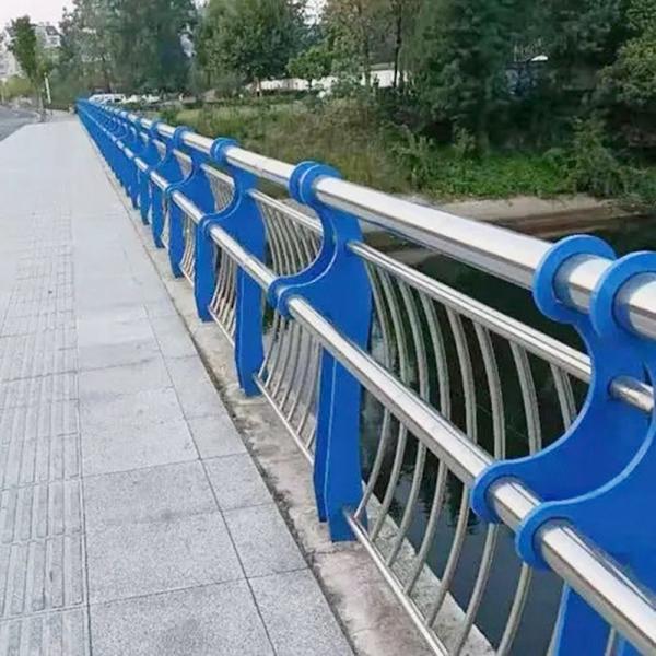 Bridge Stainless Steel Railing Baluster Tubular Balustrade Guardrail Sprayed