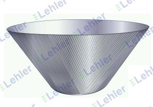 Buy cheap 0.15mm Paper Machine SS2205 Trommel Wedge Wire Basket product