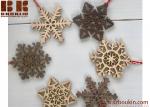 Wood Christmas Ornament Gift Set of 6,Wood Christmas Snowflake Ornaments