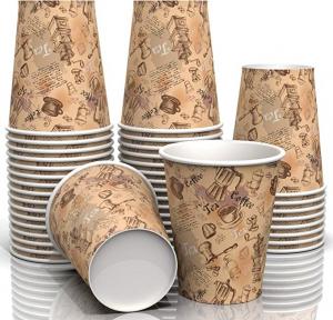 Buy cheap Disposable Double Layer paper Coffee Cup With Lid Takeaway Paper Coffee Cups product