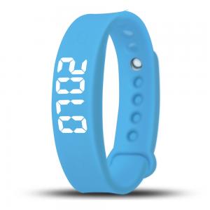 Buy cheap custom logo silicone rubber 15 vibrating alarm bracelet fitness tracker watches men wrist product