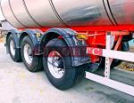 Air Suspension Gasoline Tank Trailer , Aluminium 55000 Liters Petroleum Trailers