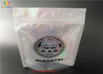 Holographic Stand Up Zip Lock Bag Laminated Poly Large Plastic Packaging