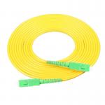SC APC Fiber Optic Patch Cord 3.0mm PVC/Yellow SM Fiber Optic Jumper Cable