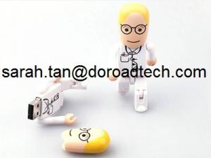 Buy cheap Real Capacity Plastic People/Doctor USB Pen Drive, Customized Any Figures USB Available product