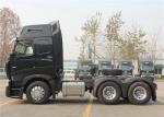 SINOTRUK HOWO A7 Tractor Head , Heavy Duty 420 HP Prime Mover 6x4 Tractor Head