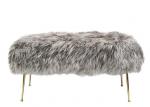 Long Curly Genuine Mongolian Lamb Fur Bench / Chair / Stool Seat Covers