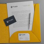 A4 Size Full Color Brochures Pocket Paper Cardboard File Folder For Office