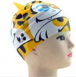 Cute Pattern Silicone Rubber Parts Silicone Swim Caps For Women With Long Hair