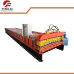 Metal Decking Floor Trapezoid Sheet Cold Roll Forming Machine PLC Control Style
