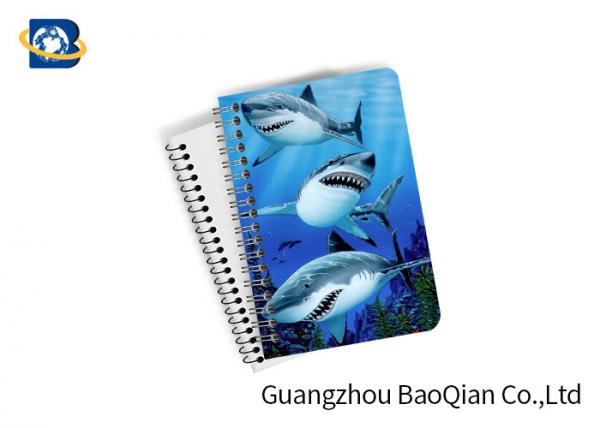 Decorative 3D Flip Effect Lenticular Notebook For Shark A1 / A2 / A3 Custom Size
