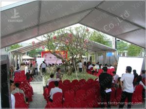 Buy cheap 10X15 M White UV Protective Clear Span Fabric Buildings , Clear Span Marquee Hire product