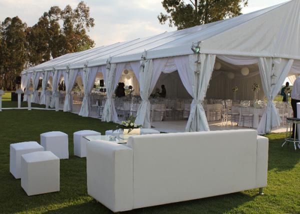 Clear Span Marquee Party Tent With Windows For Wedding / Exhibition Ceremony