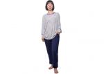OEM Service Ladies Woman Yarn Dye Stripped Pajamas 95% Viiscose 5% Elastane