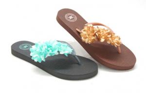 Buy cheap Latest Rubber Flower Women Flip Flop Lady Beach Slide Slipper product