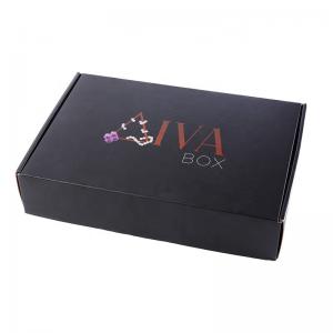 Buy cheap Offset Printing Apparel Packaging Boxes Black Color Spot UV Coating product